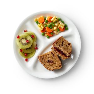 Alternative view of Corelle Winter Frost White 8.5 Divided Salad Plate