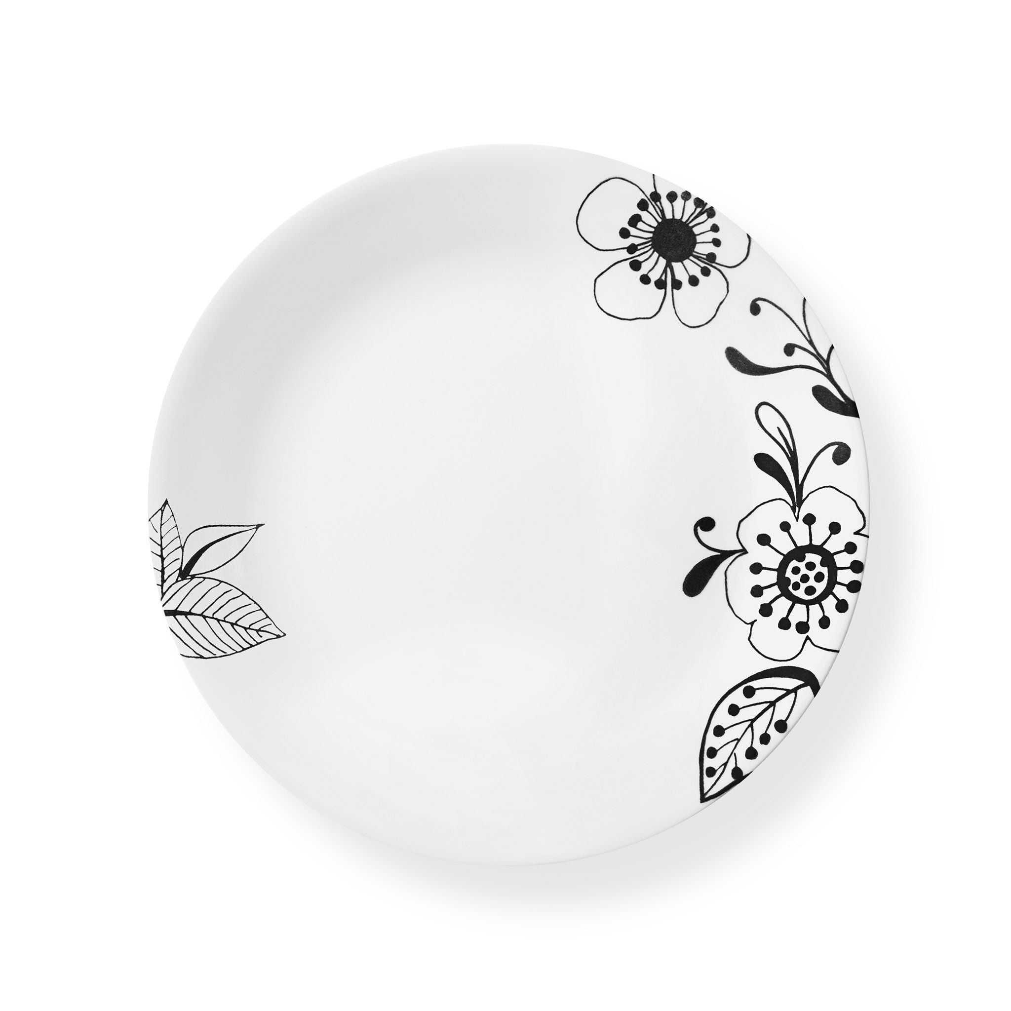 Corelle Inked Poppy 10.25 Dinner Plate