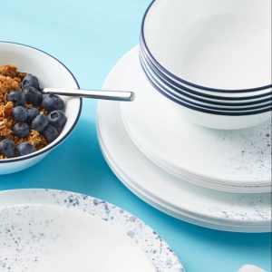 Alternative view of Corelle® Indigo Speckle 18-piece Dinnerware Set. Service for 6