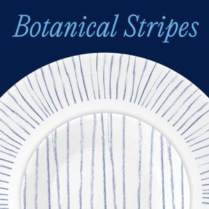 Alternative view of Corelle Nautical Stripes 18-piece Dinnerware Set. Service for 6