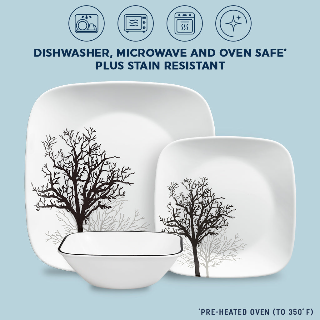 Corelle Timber Shadows 12-piece Dinnerware Set. Service for 4 - Image 5