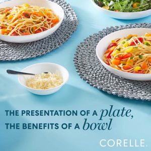 Alternative view of Corelle Winter Frost White 30-ounce Versa Meal Bowls. 4-pack