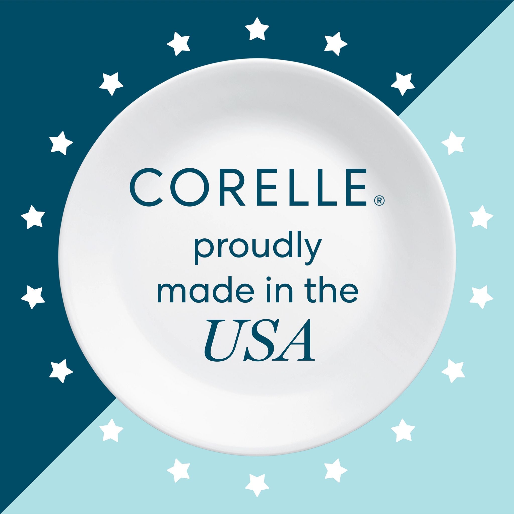Corelle Winter Frost White 8.5 Divided Salad Plate - Image 5