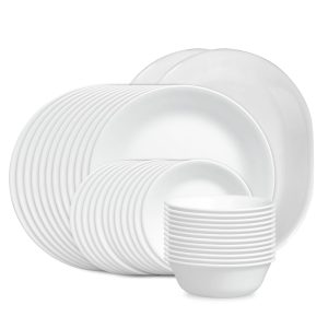 Corelle Winter Frost White 38-piece Dinnerware Set. Service for 12