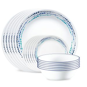 Corelle Ocean Blues 18-piece Dinnerware Set. Service for 6