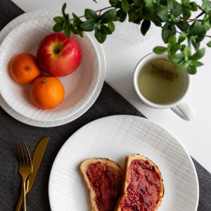 Alternative view of Corelle Linen Weave 18-piece Dinnerware Set. Service for 6