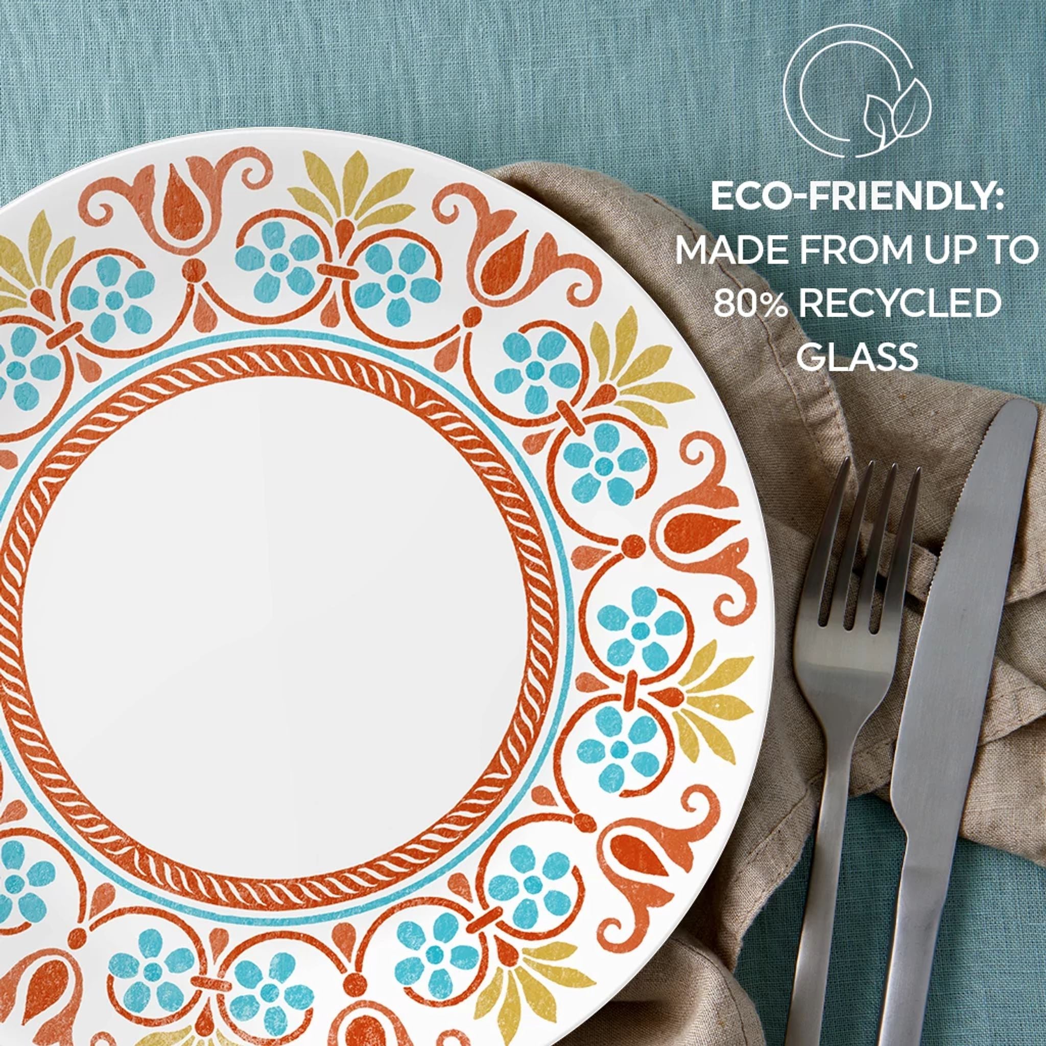 Corelle Global Collection Terracotta Dreams 18-piece Dinnerware Set. Service for 6 - Image 8
