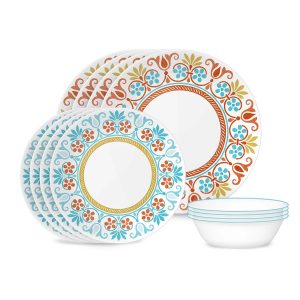 Corelle Global Collection Terracotta Dreams 12-piece Dinnerware Set. Service for 4