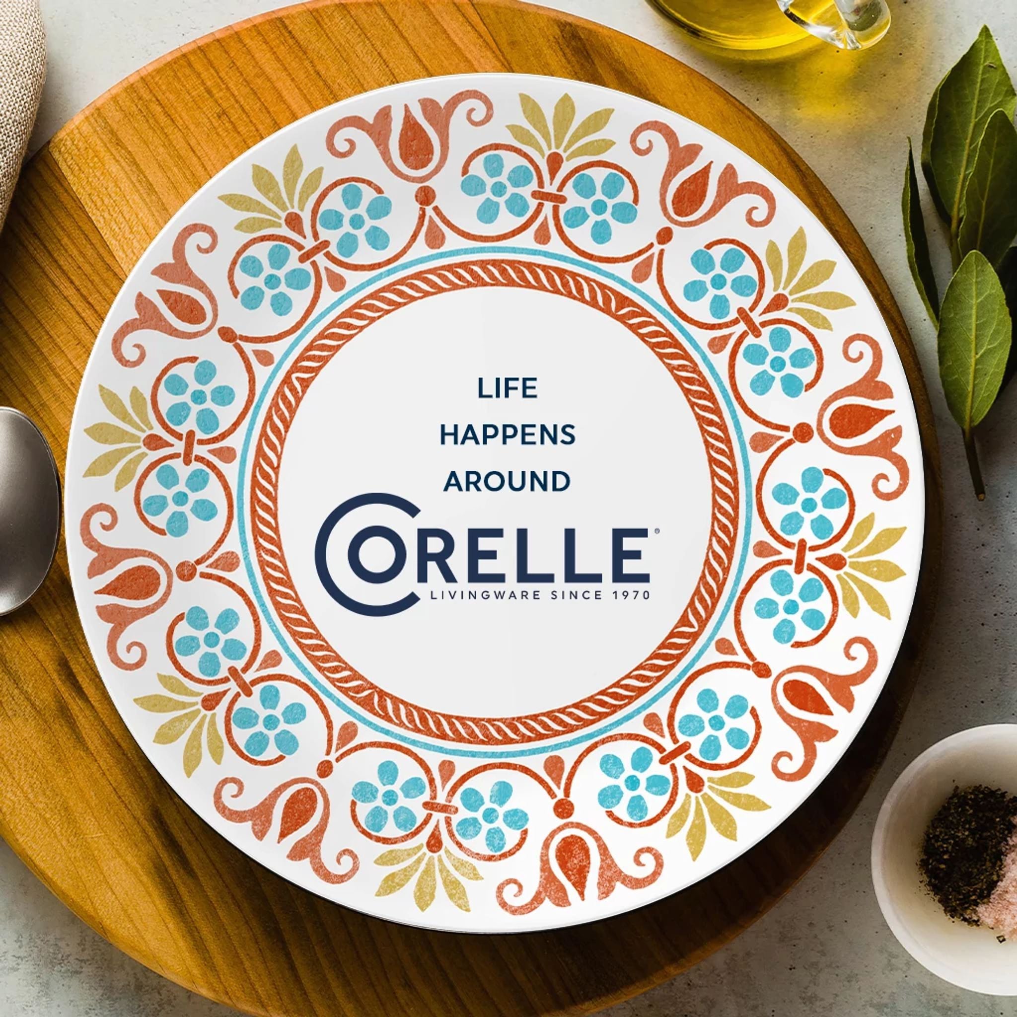 Corelle Global Collection Terracotta Dreams 12-piece Dinnerware Set. Service for 4 - Image 7