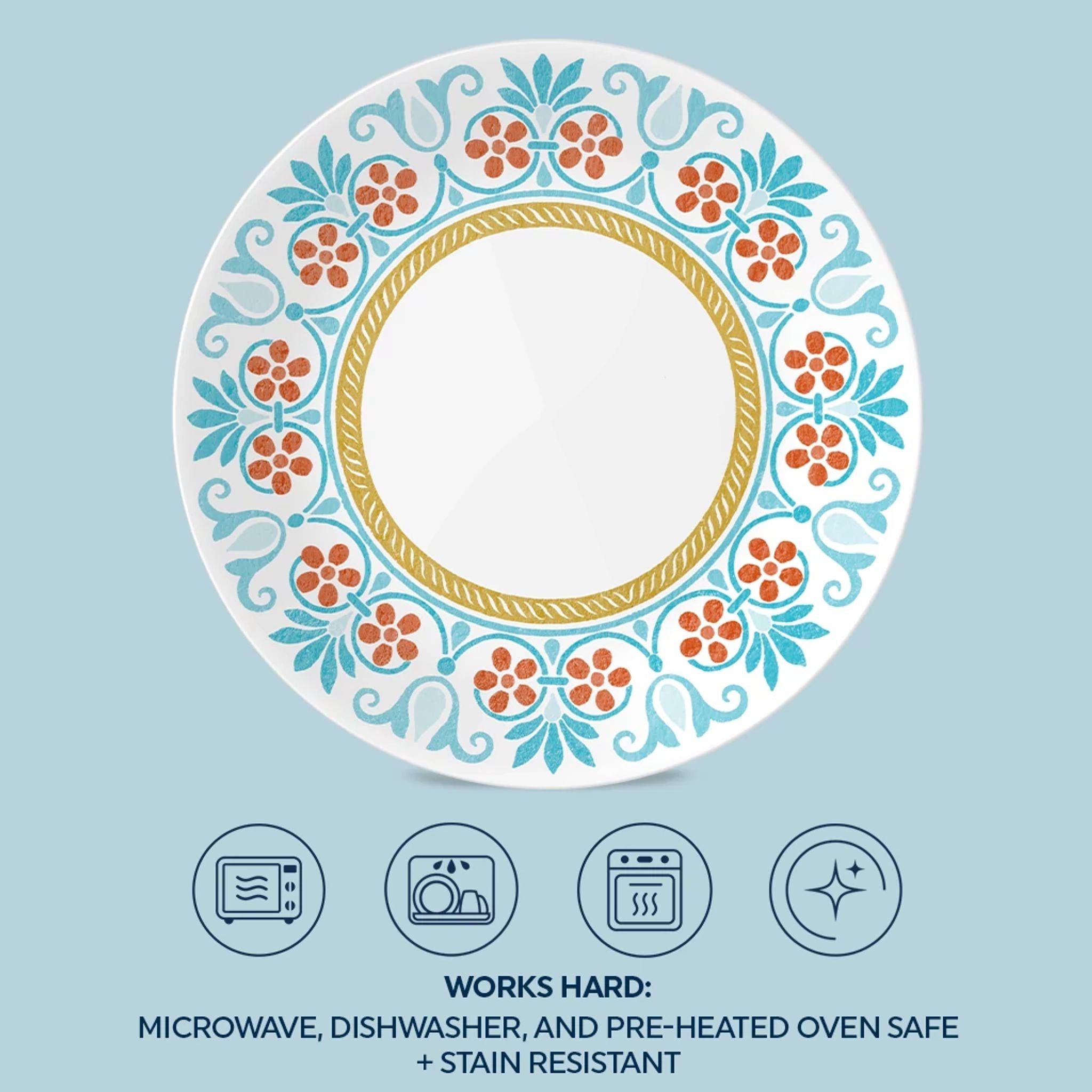 Corelle Global Collection Terracotta Dreams 8.5 Salad Plate - Image 3