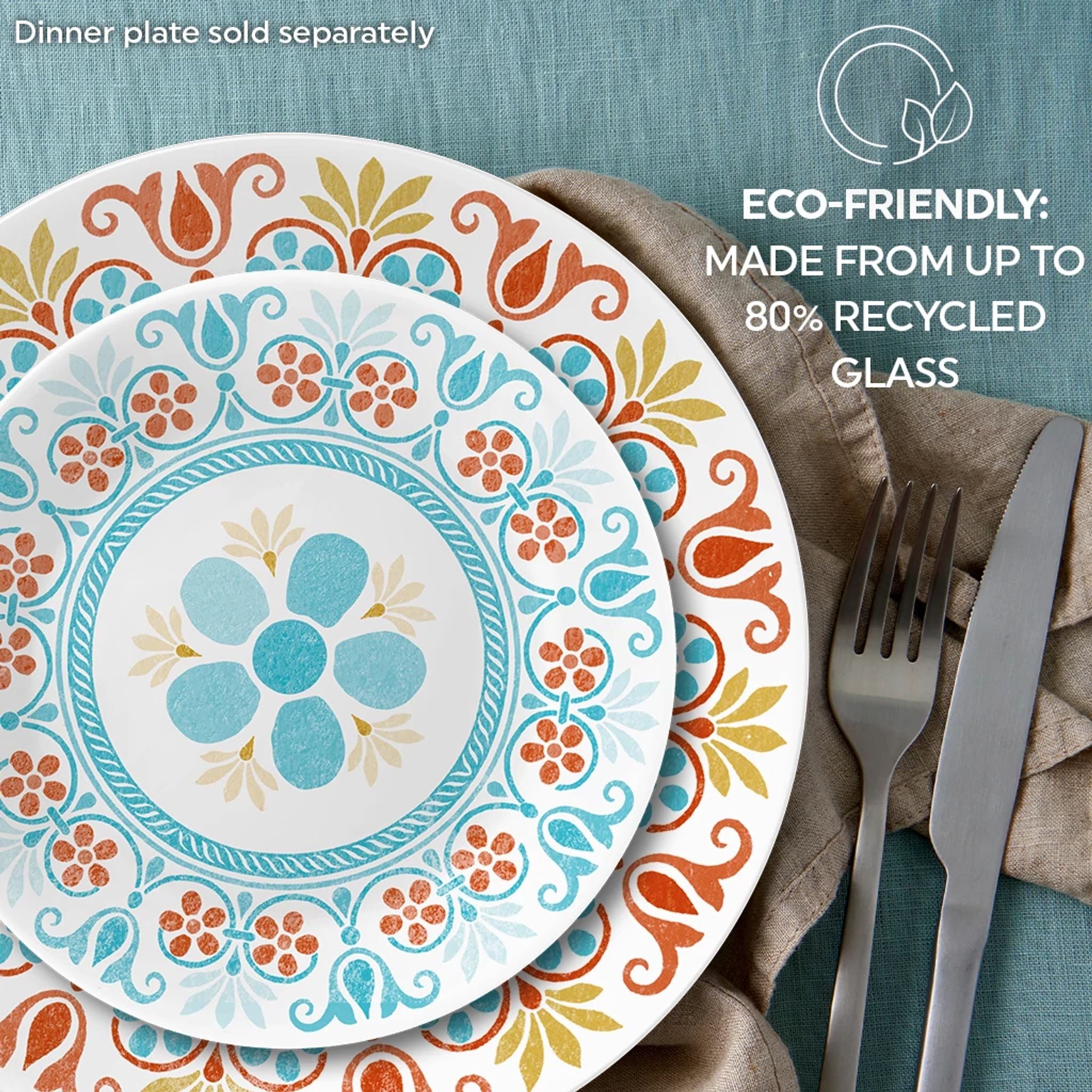 Corelle Global Collection Terracotta Dreams 6.75 Appetizer Plate - Image 5