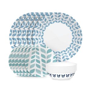Corelle Global Collection Northern Pines 18-piece Dinnerware Set. Service for 6