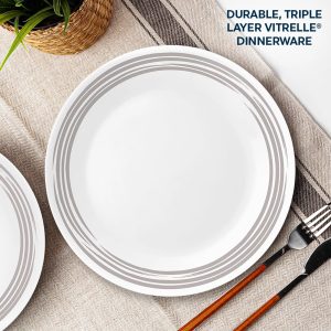 Alternative view of Corelle Brushed Silver 10.25 Dinner Plate