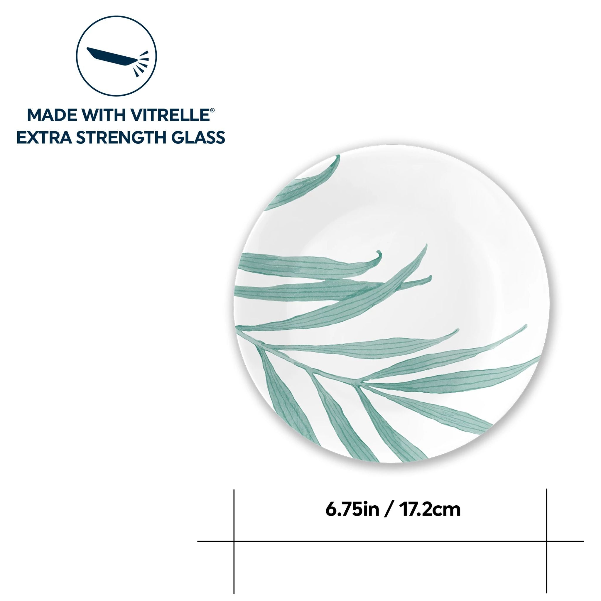 Corelle Solar Print 6.75 Appetizer Plate. EXCLUSIVE - Image 4