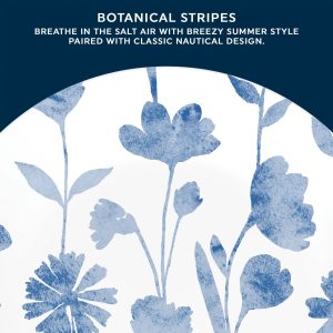 Alternative view of Corelle Botanical Stripes 8.5 Salad Plate. Floral