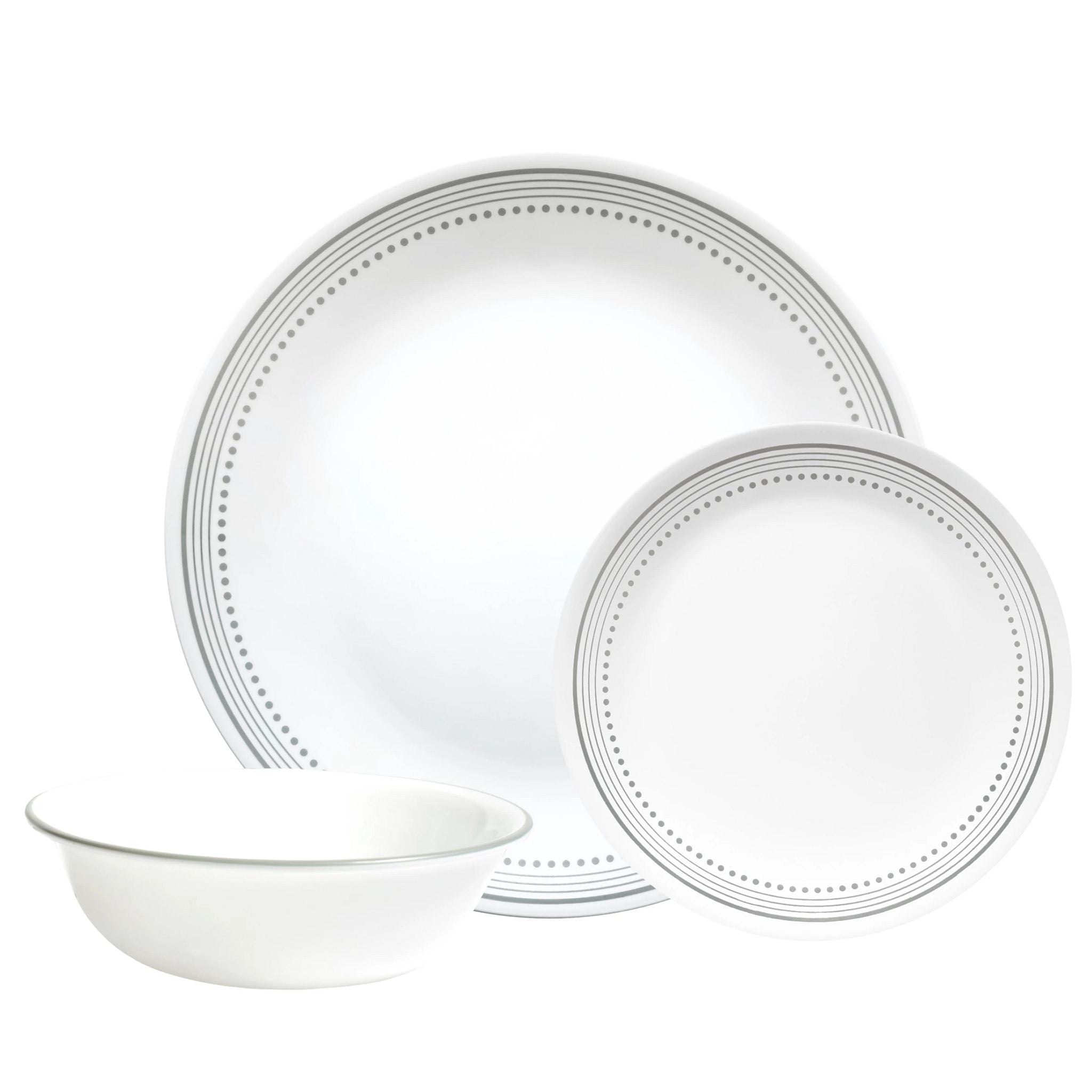 Corelle Mystic Gray 12-piece Dinnerware Set. Service for 4