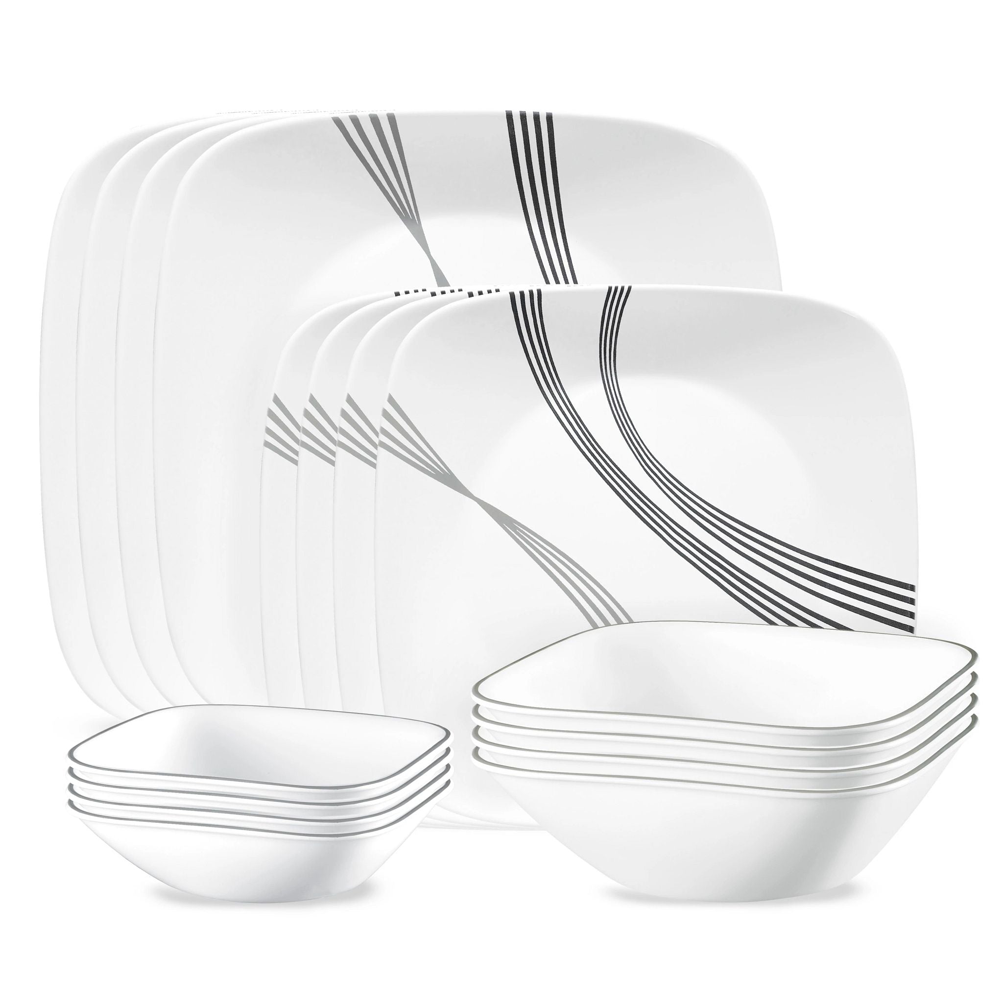 Corelle Urban Arc 16-piece Dinnerware Set. Service for 4