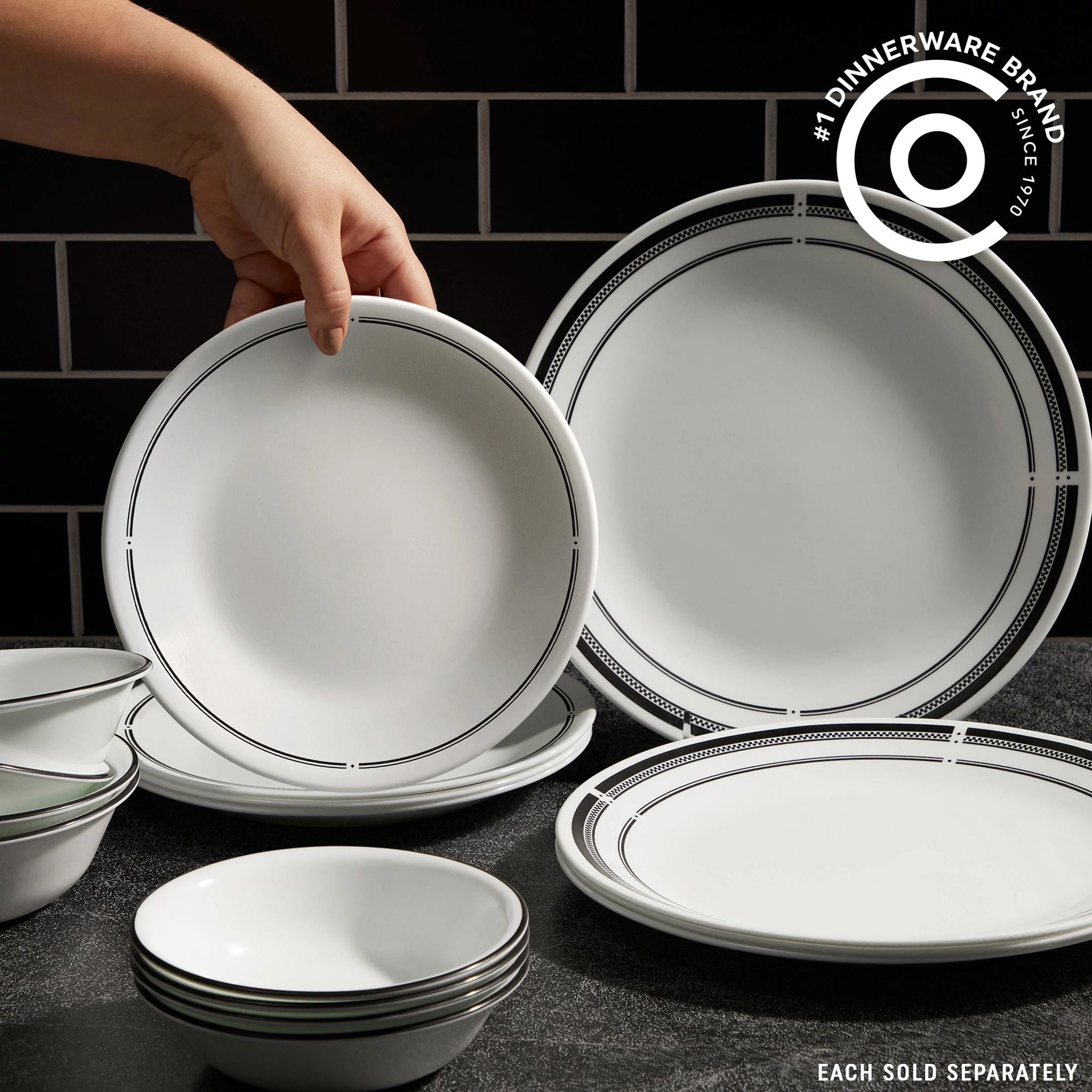 Corelle Brasserie 8.5 Salad Plate. 6-pack - Image 2