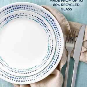Alternative view of Corelle Ocean Blues 12-piece Dinnerware Set. Service for 4