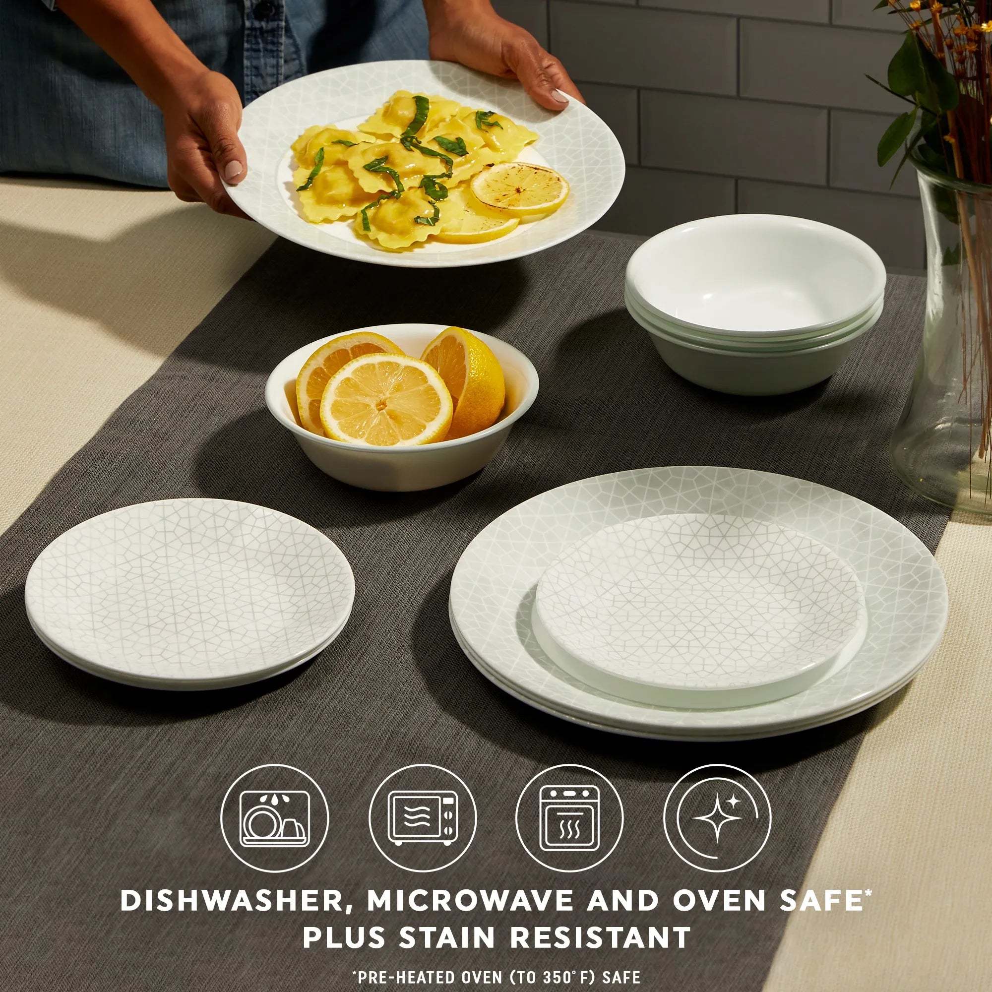 Corelle Knox 18-piece Dinnerware Set. Service for 6 - Image 4