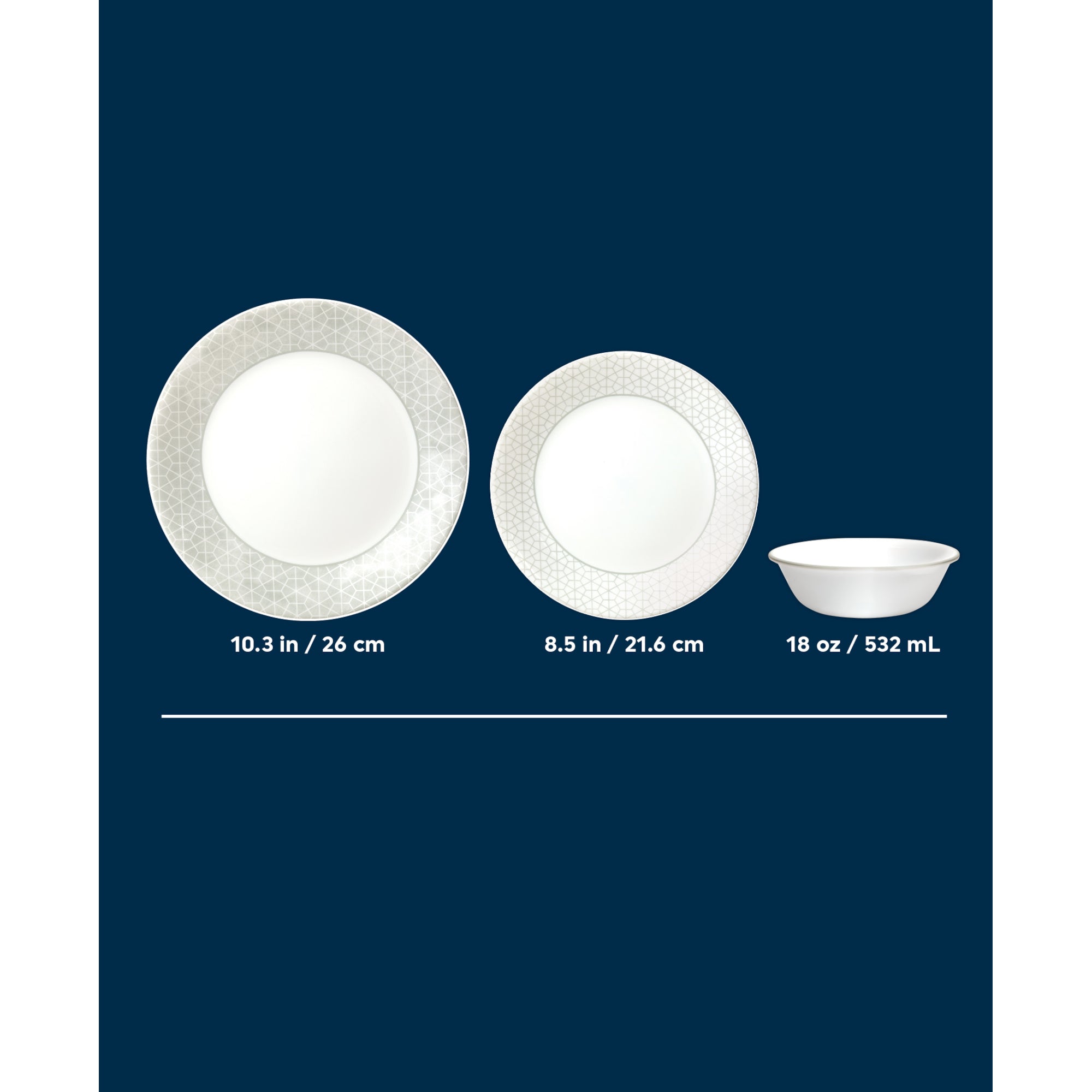 Corelle Knox 12-piece Dinnerware Set. Service for 4 - Image 3