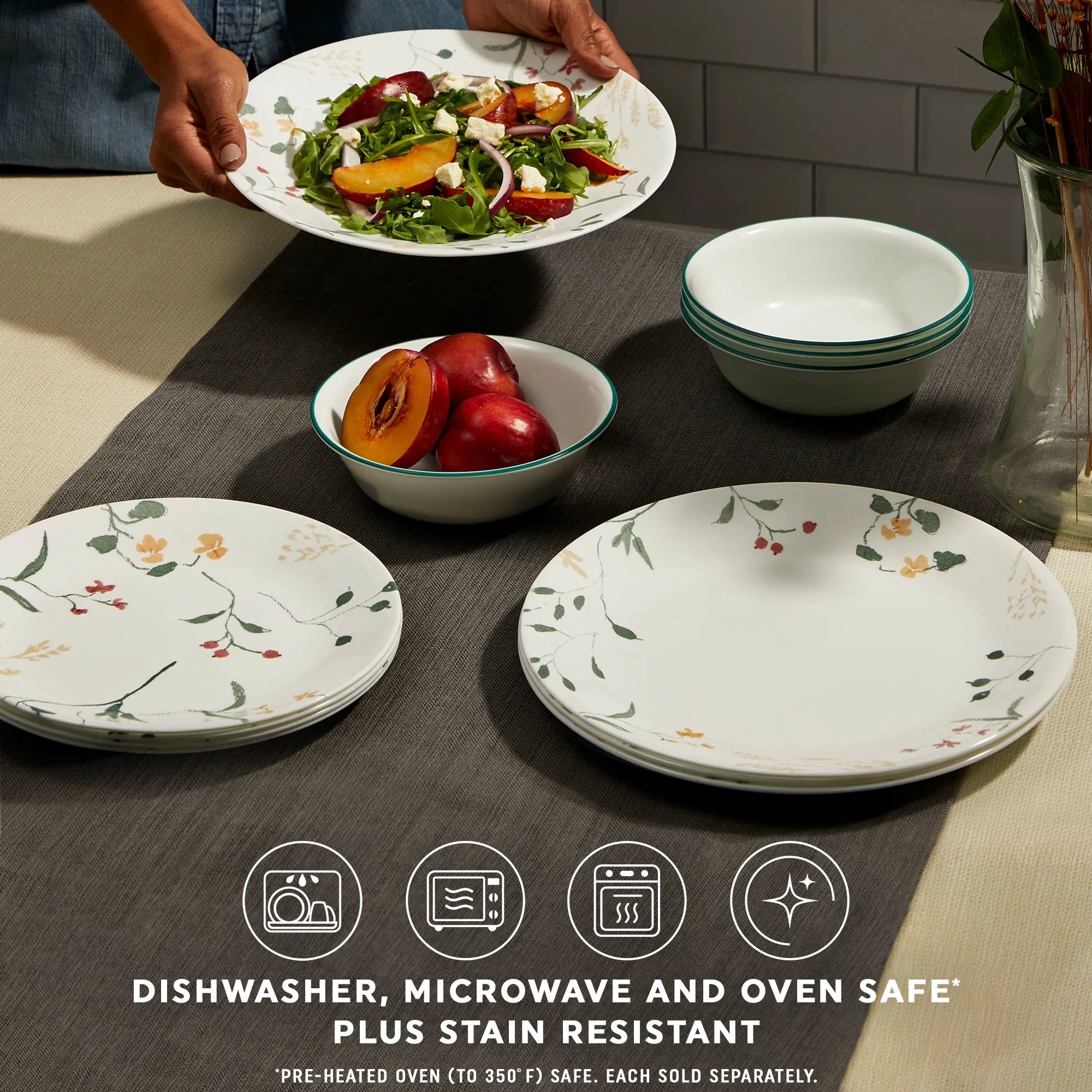 Corelle Wildflower Scatter 10.25 Dinner Plate - Image 4