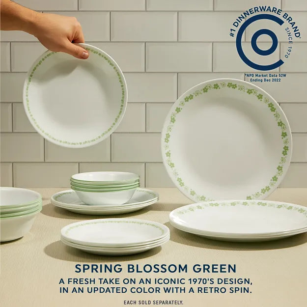 Corelle Spring Blossom Green 18-ounce Cereal Bowl - Image 2