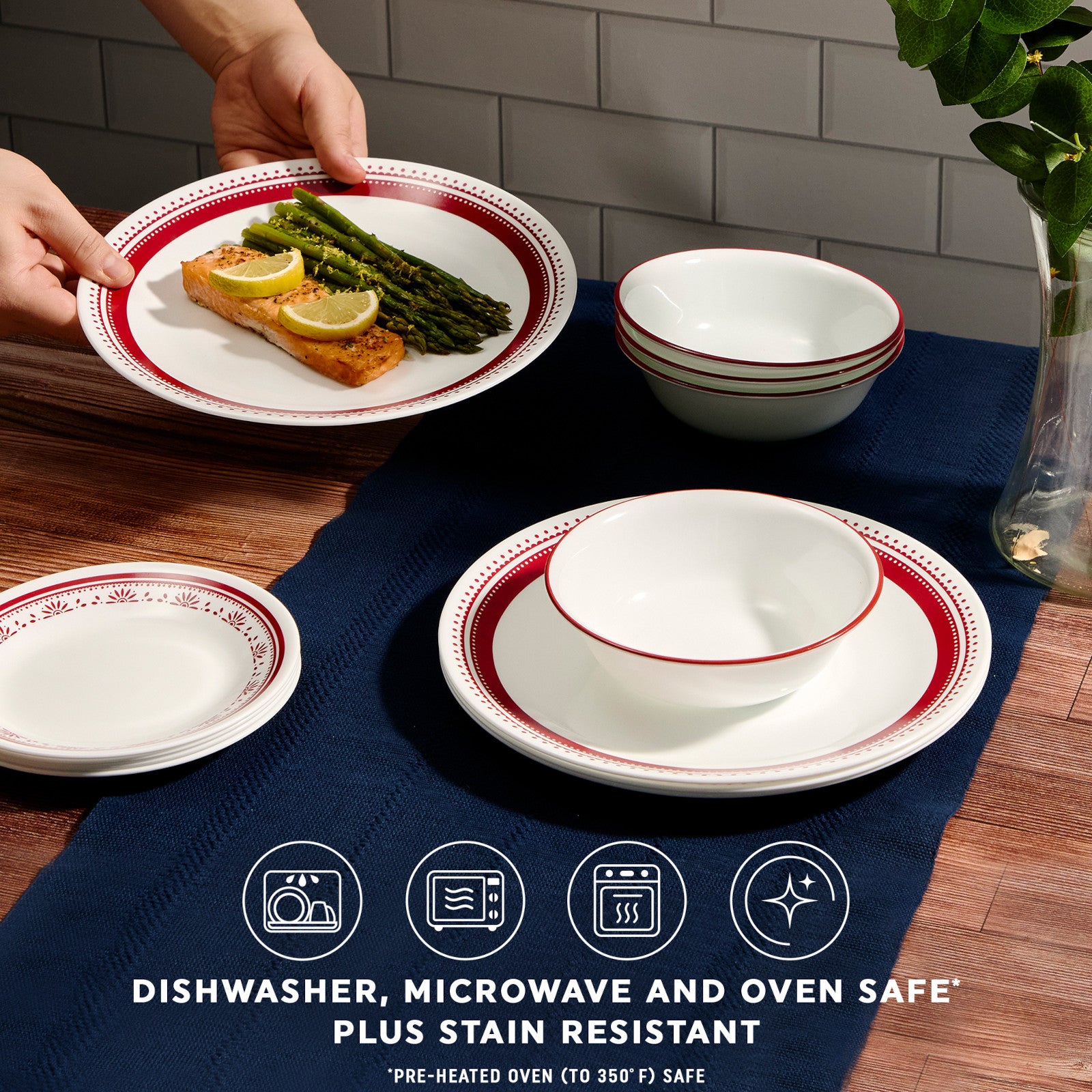 Corelle Sadie 16-piece Dinnerware Set. Service for 4 - Image 4