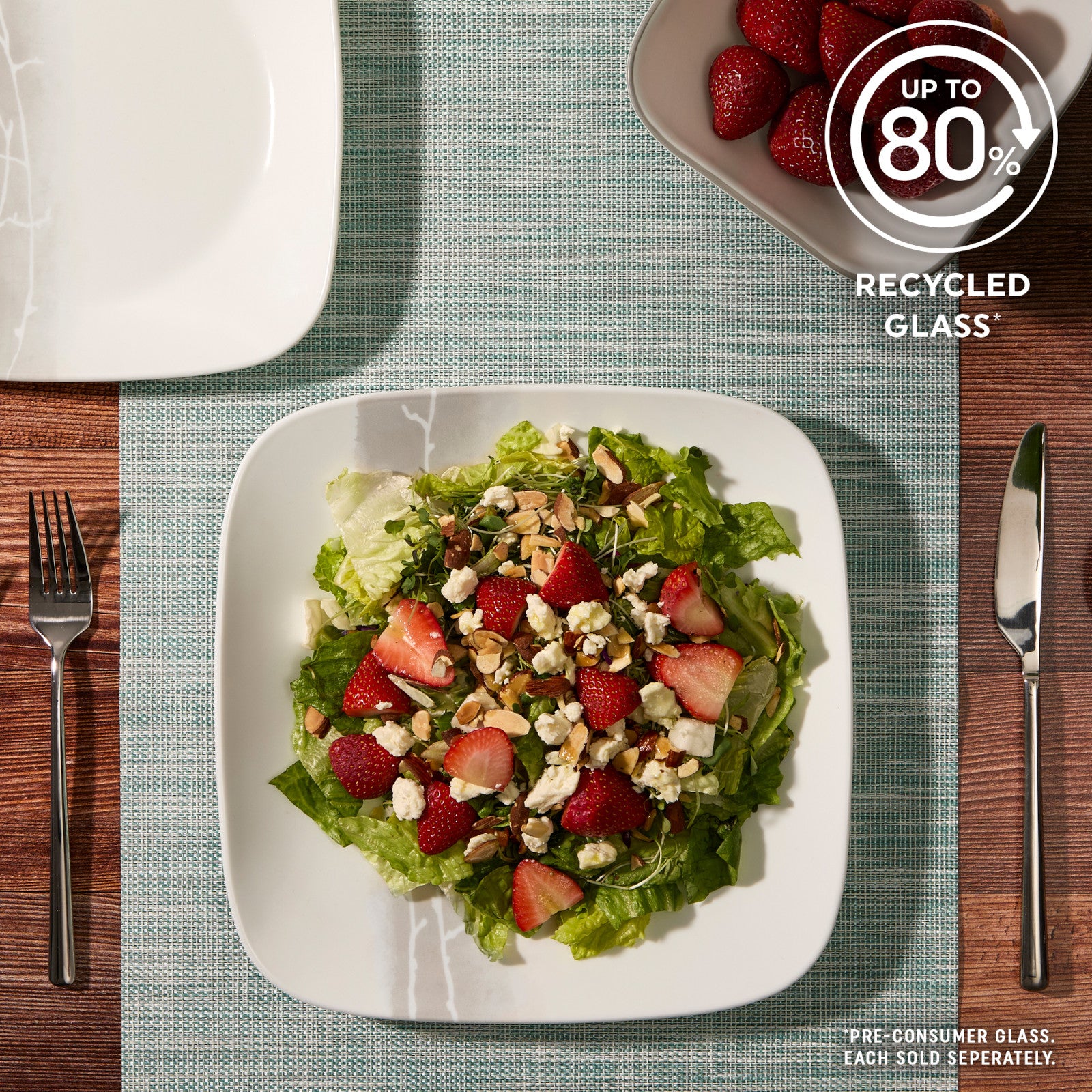 Corelle Square Wandering Grove 10.5 Dinner Plate - Image 5