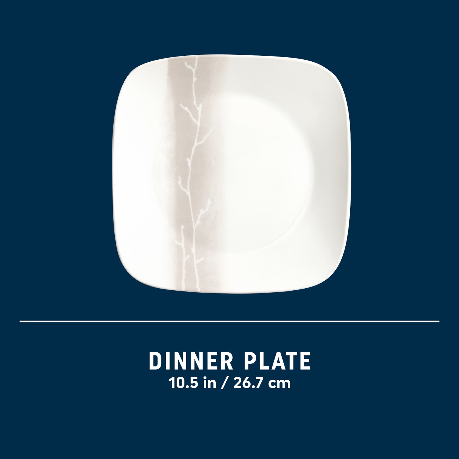 Corelle Square Wandering Grove 10.5 Dinner Plate - Image 7