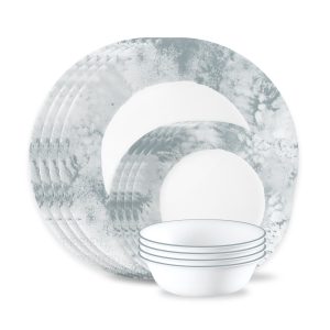 Corelle Salt Wash 12-piece Dinnerware Set. Service for 4