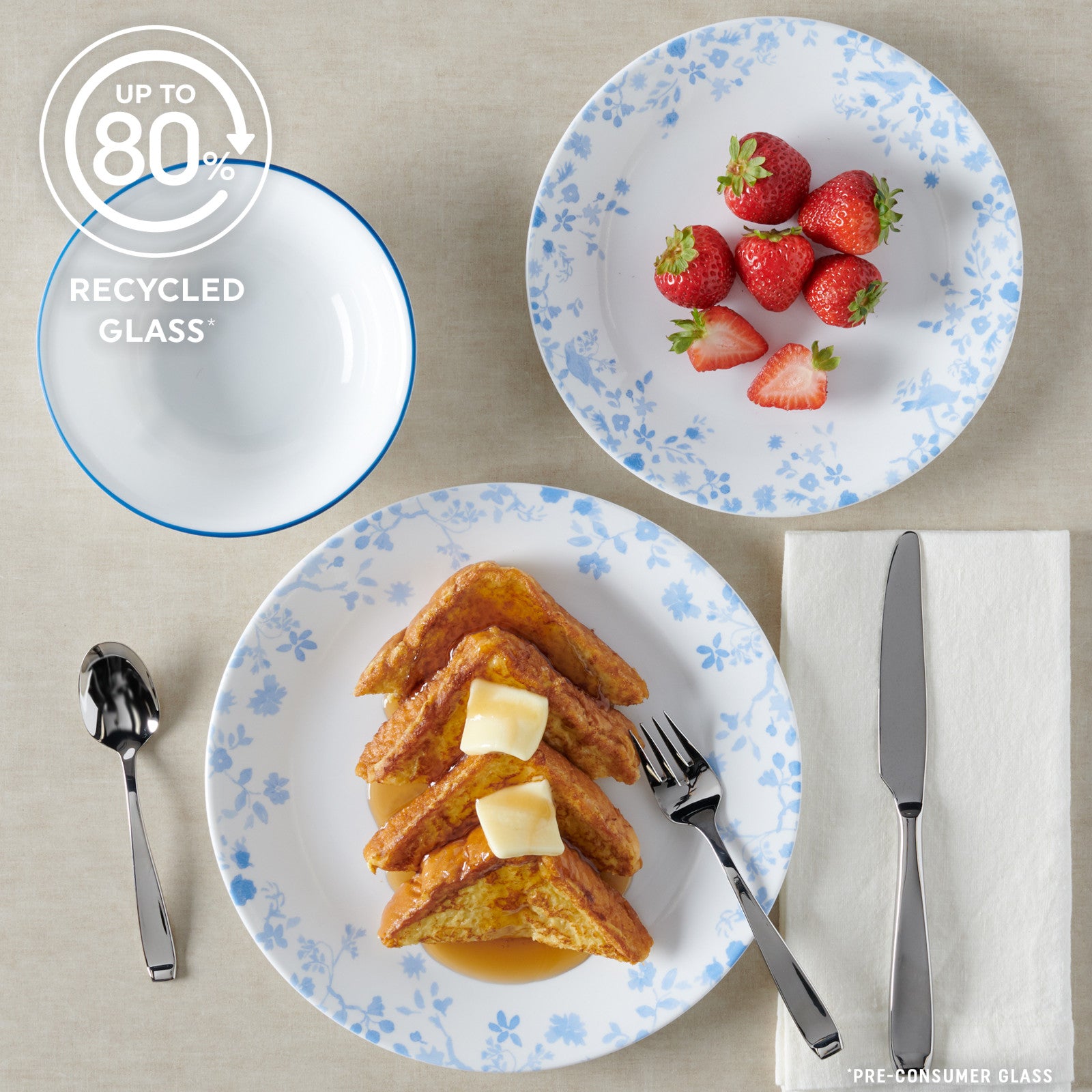 Corelle Garden Song 12-piece Dinnerware Set. Service for 4 - Image 6