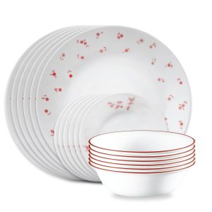 Corelle Sweet Flora 18-piece Dinnerware Set. Service for 6