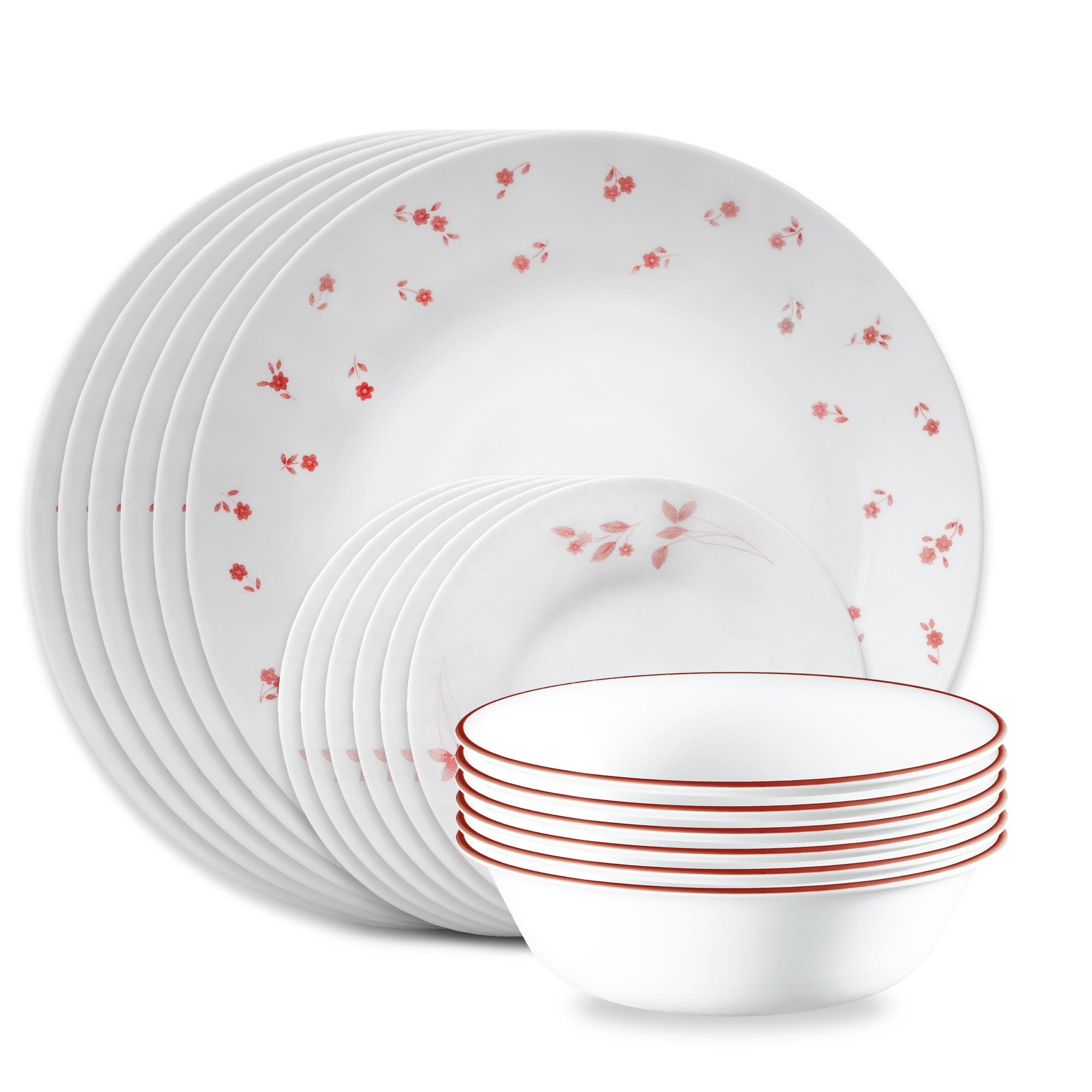 Corelle Sweet Flora 18-piece Dinnerware Set. Service for 6