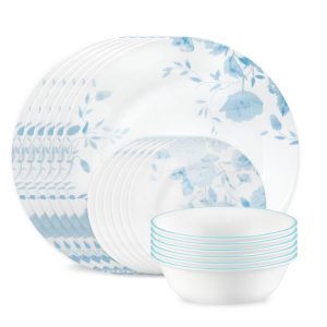 Corelle Blue Bouquet 18-piece Dinnerware Set. Service for 6