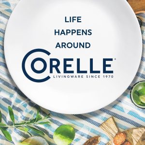 Alternative view of Corelle White Lid for 1-quart Serving Bowl